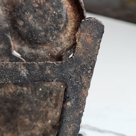 Vintage Cast Iron Metal Owl Napkin Letter Holder Mid Century Owl - Picture 5 of 6